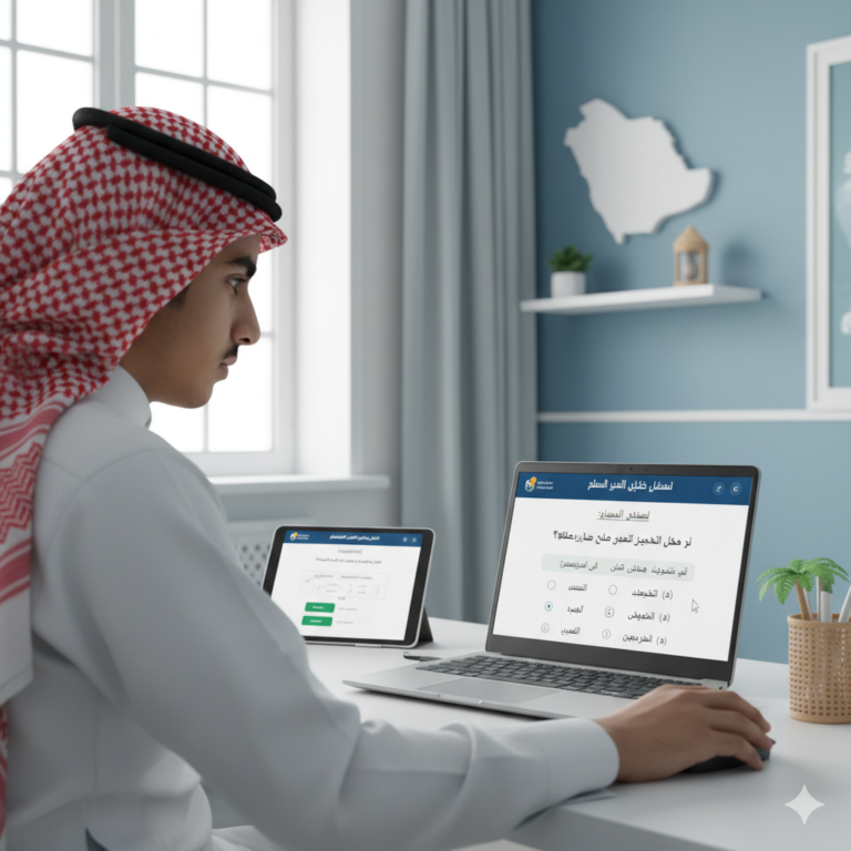 الاختبارات في منصة مدرستي: شرح كامل خطوة بخطوة