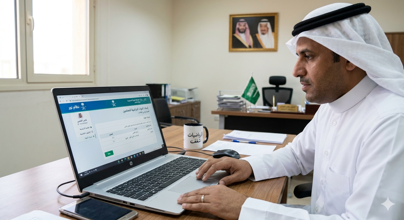 إسناد المواد للمعلمين في نظام نور – خطوات سهلة وواضحة