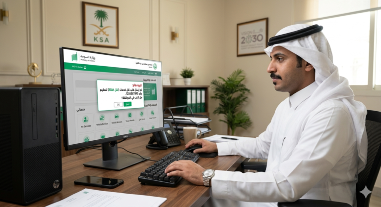 طريقة نقل الكفالة عن طريق ابشر بسهولة وسرعة