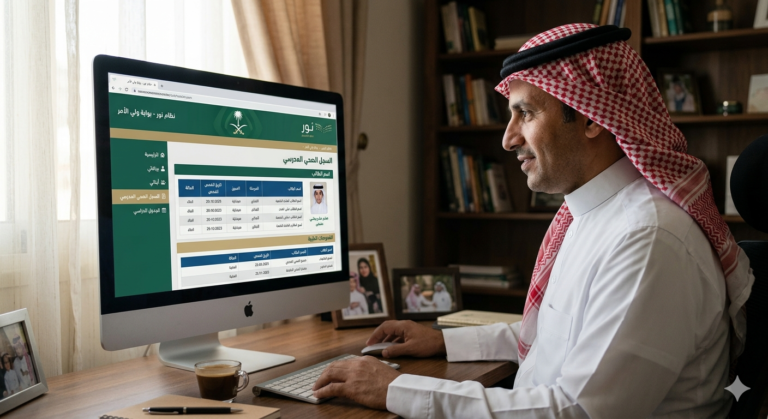 السجل الصحي المدرسي في نظام نور – خطوات سهلة وموثوقة